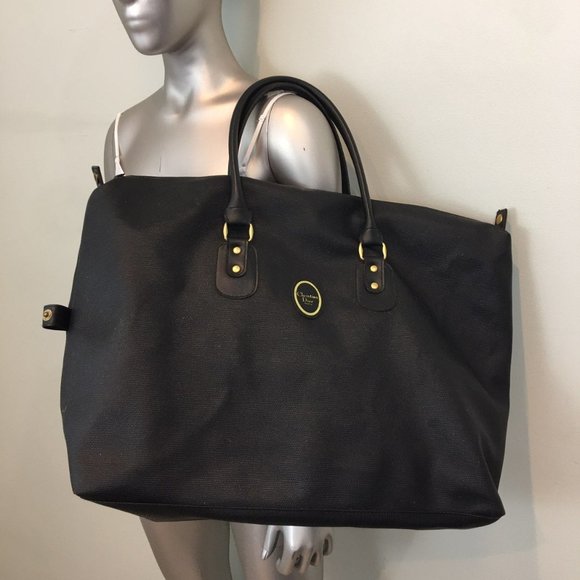 VINTAGE Christian Dior Black Weekend Bag - Picture 1 of 6